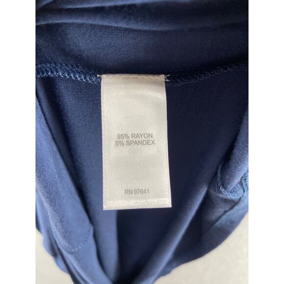 J Jill Dress Womens Small Blue Maxi Tank Keyhole Button Back Sun Dress Stretch - Picture 8 of 13